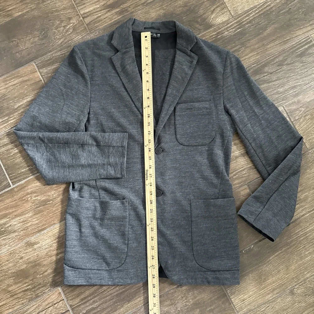 Icebreaker x TABI Goldwin Merino Wool Tech Blazer Men M Gray Sport Coat Travel